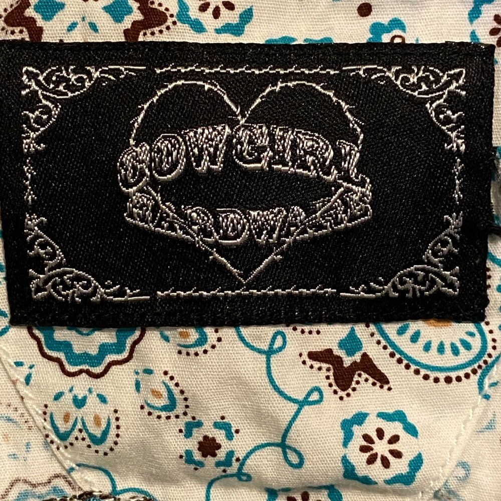 Cowgirl Hardware Pearl Snap Shirt Size L - Picture 4 of 4